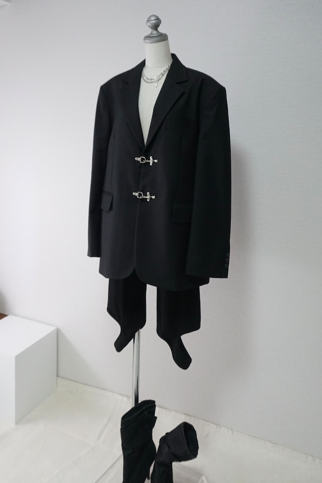Hook Tailored Jacket  (Black) 2601-83-014