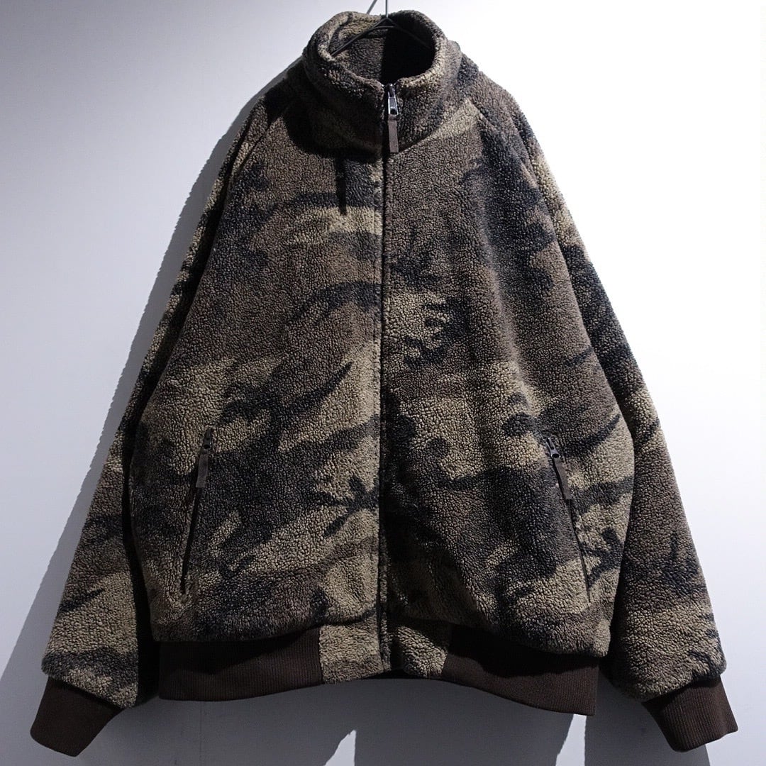 "Cabelas" Brown Camo Pattern Desgin Fleece Jacket