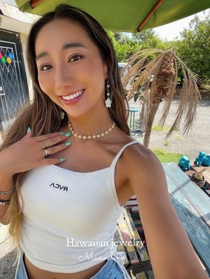 "訳あり"Plumeria choker Hawaiianjewelry(ハワイアンジュエリープルメリアチョーカー)