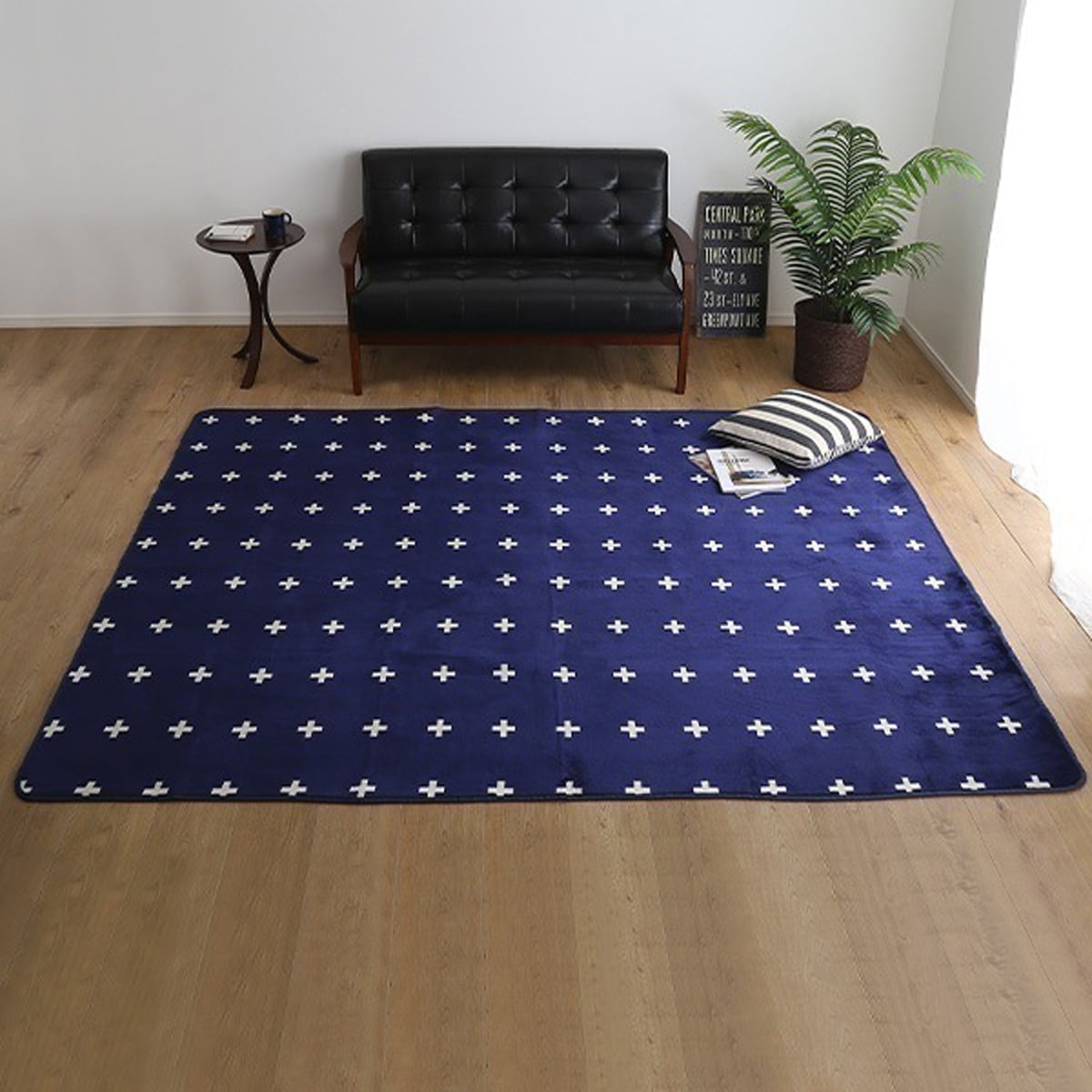 デザインラグマット マイクロファイバー Lサイズ 200cm 250cm 洗えるラグマット