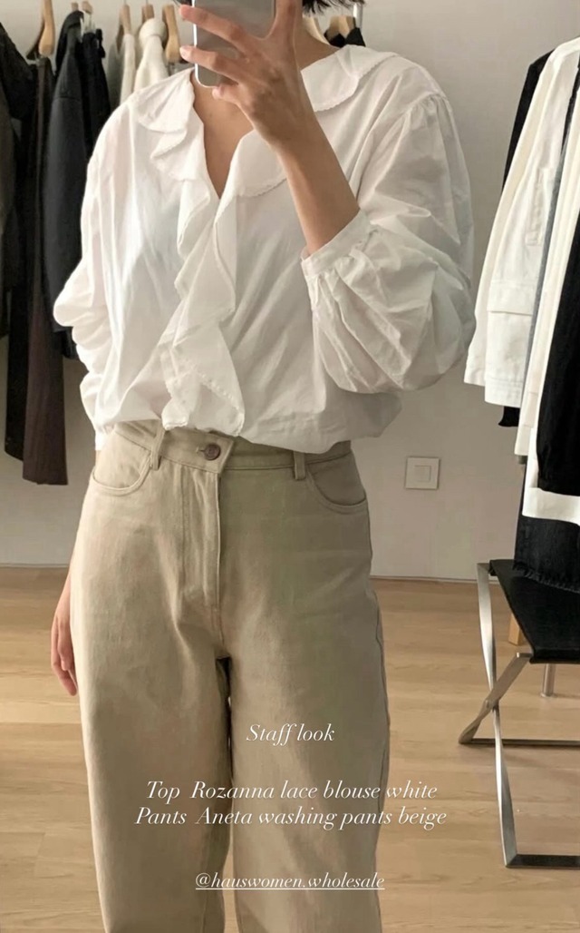 (予約) HAUS / Aneta washing pants 2color