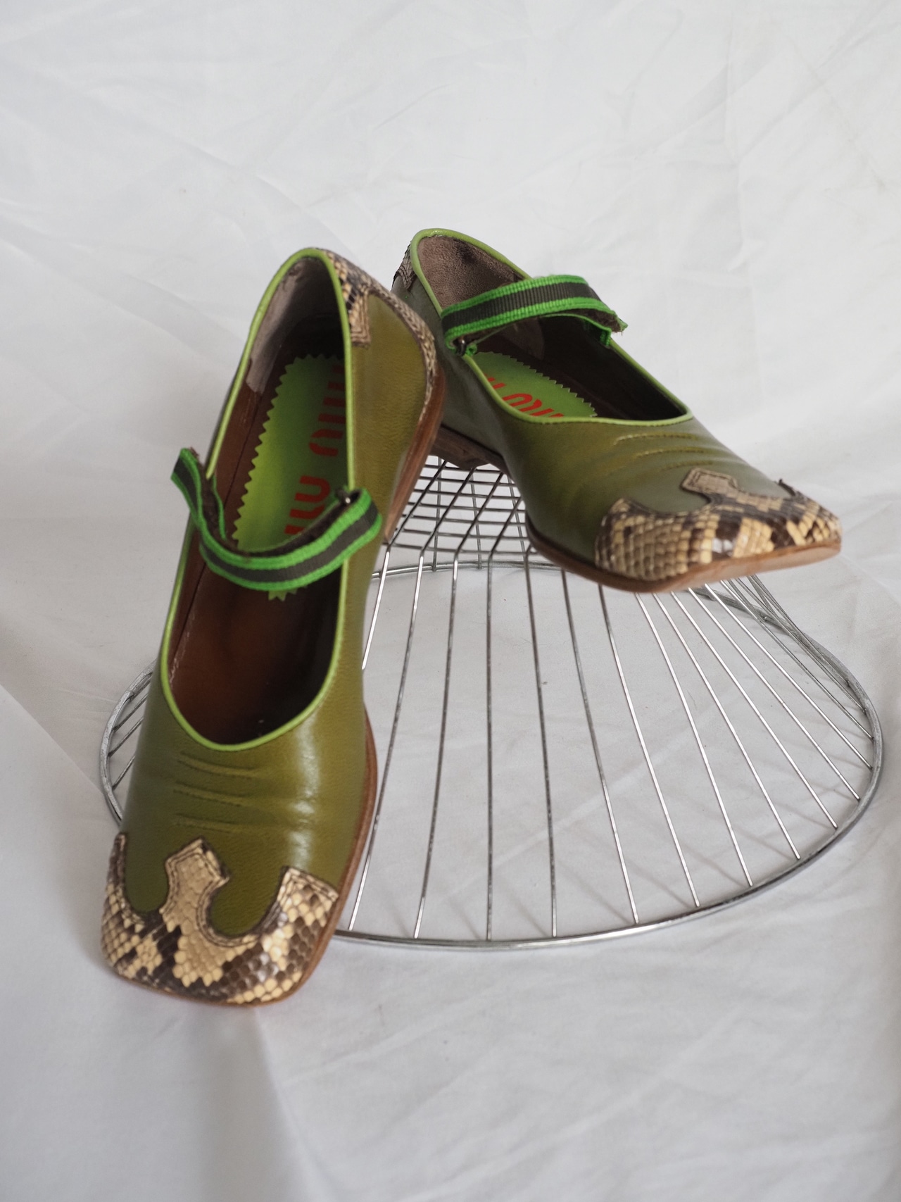 “MIU MIU” 1999ss archive flat shoes Made in ITALY