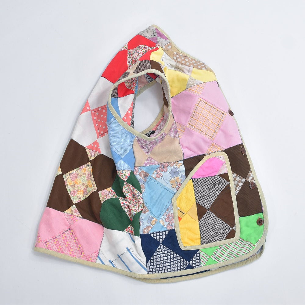 Remake ハンドメイド デザイン リメイク パッチワーク ベスト アウター