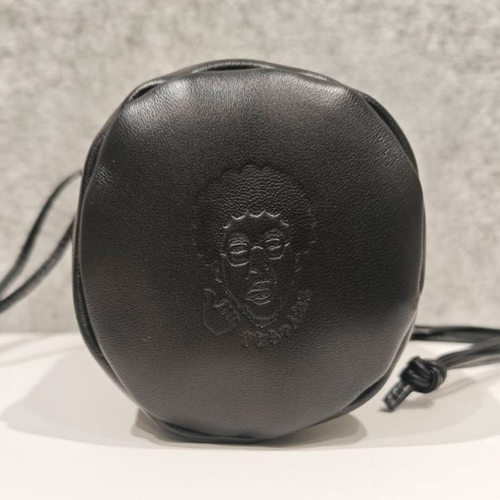 きむちゃんねる　魚拓の巾着（黒×グレー）限定販売品 新色】魚拓の巾着（黒×グレー） | kimuchannel