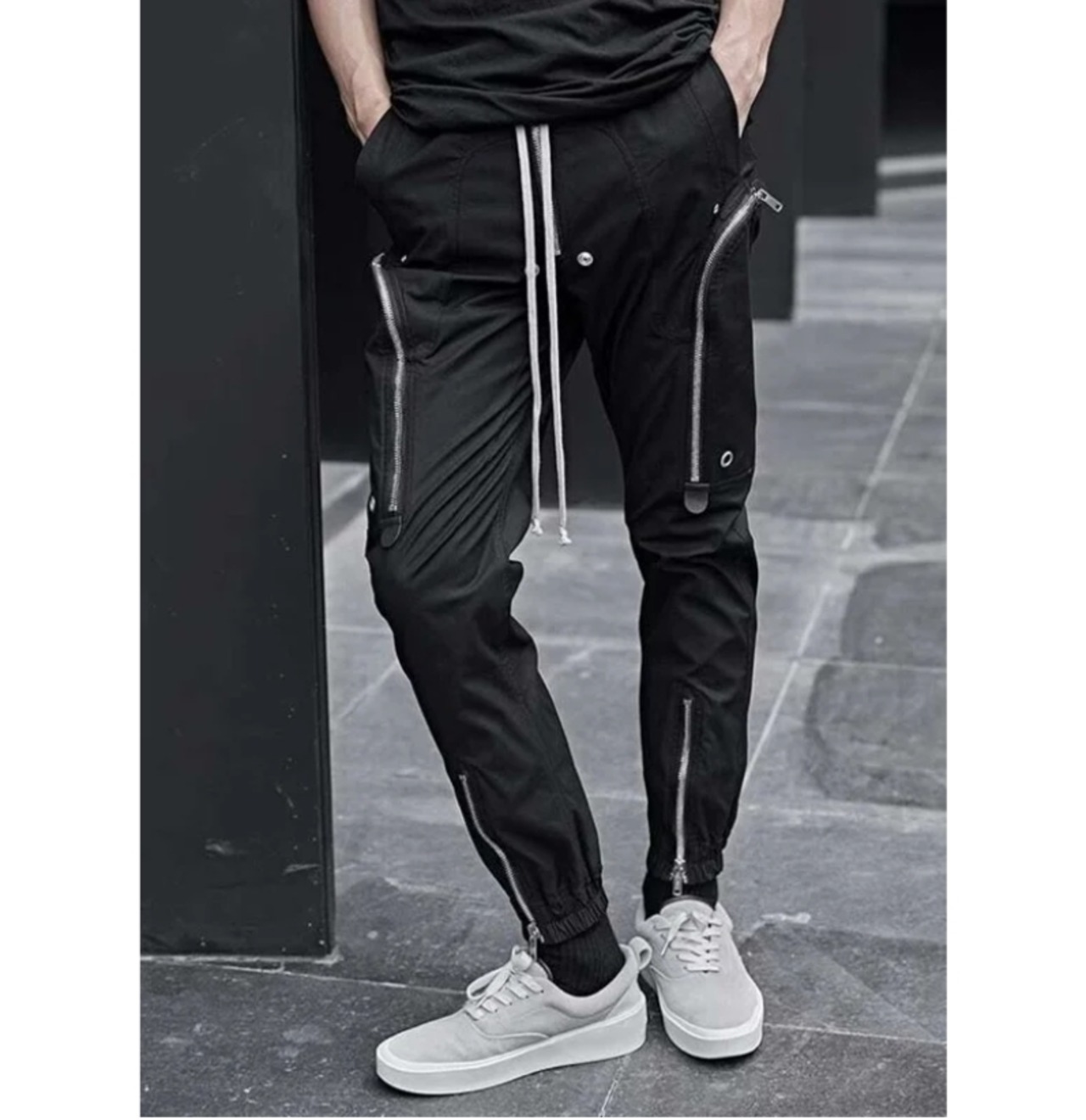 center zip cargo pants - 1