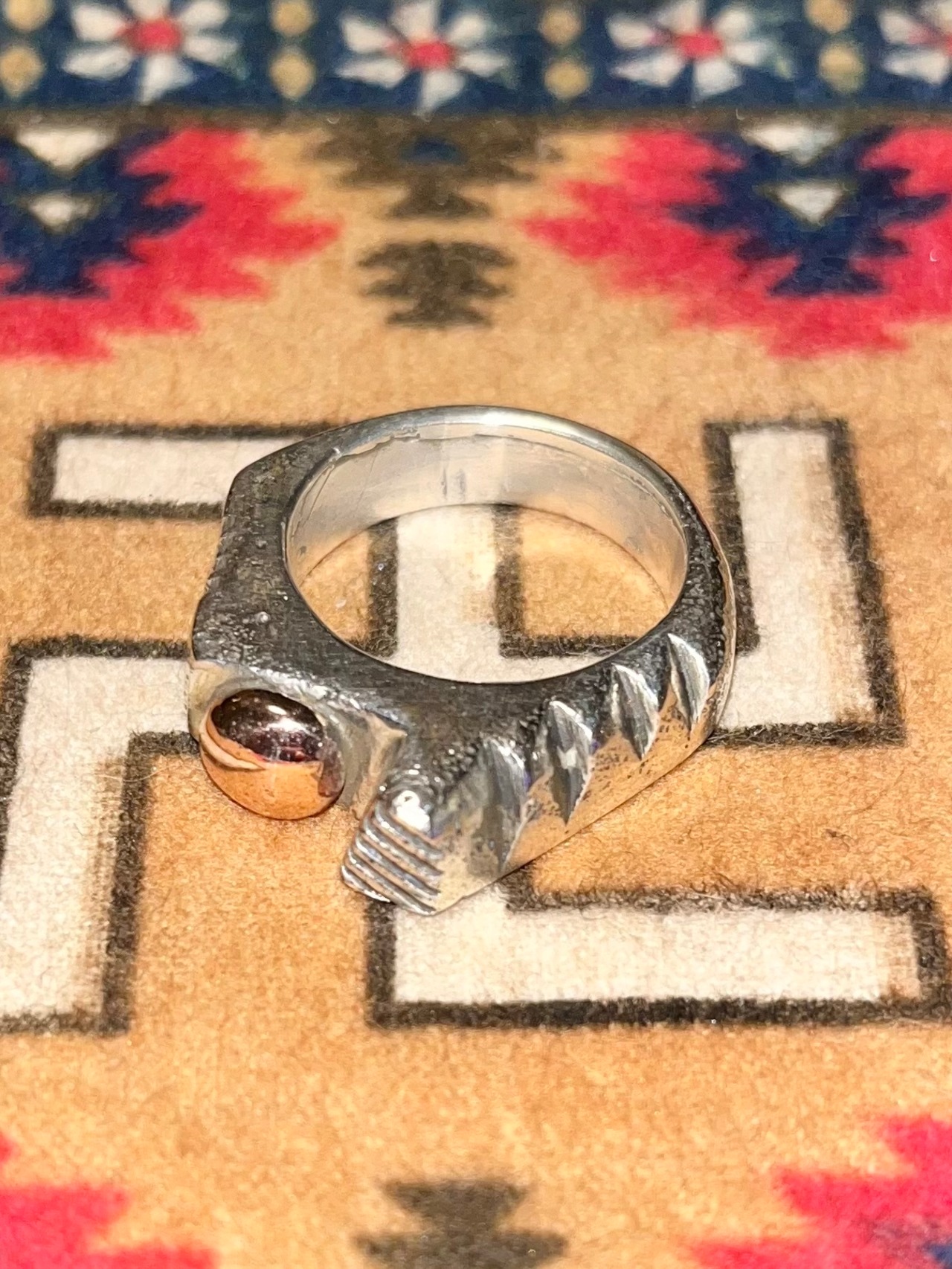 CIPPY CRAZY HORSE sv × k14 comtemporary design ring