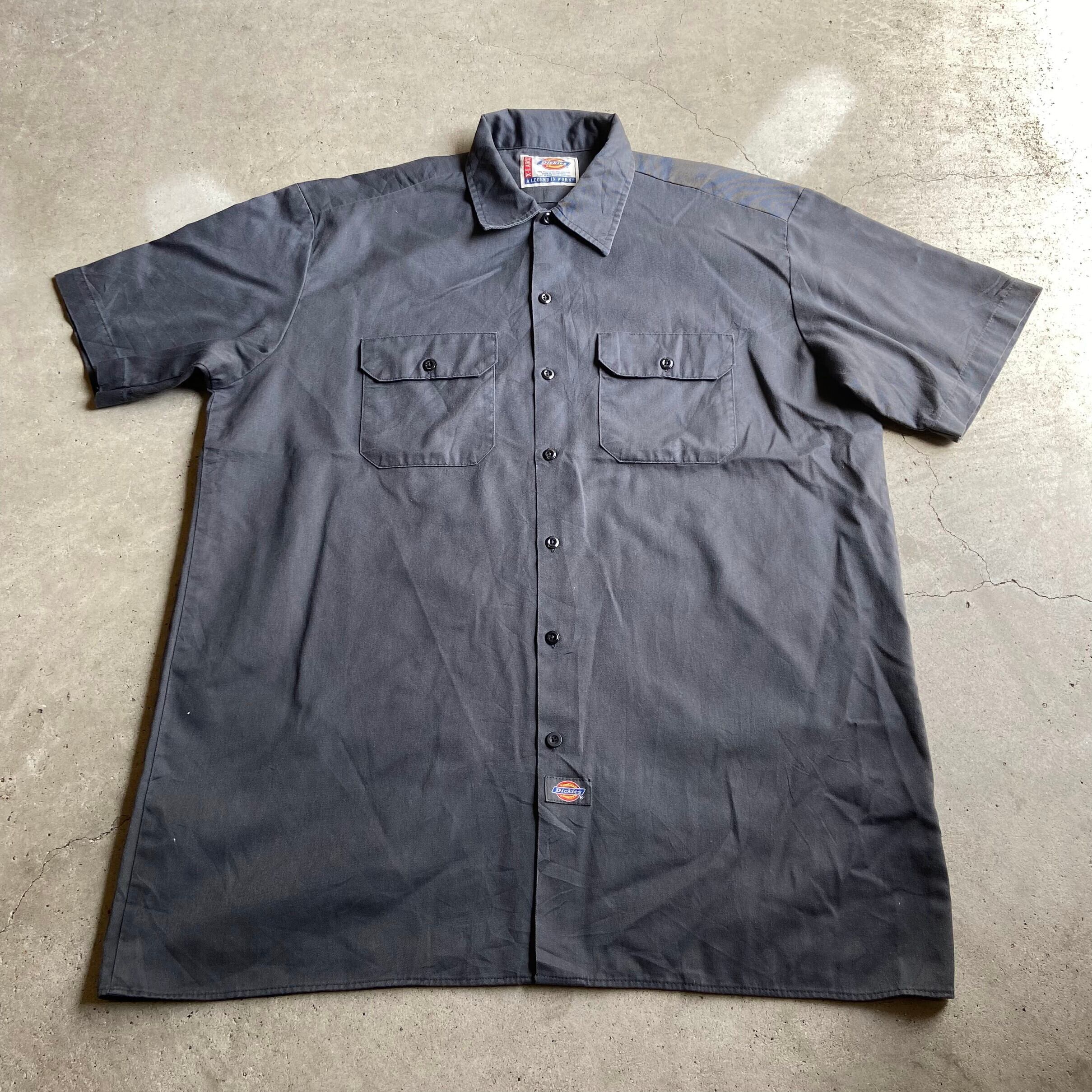 ビッグサイズ Dickies ディッキーズ 半袖ワークシャツ メンズXL 古着