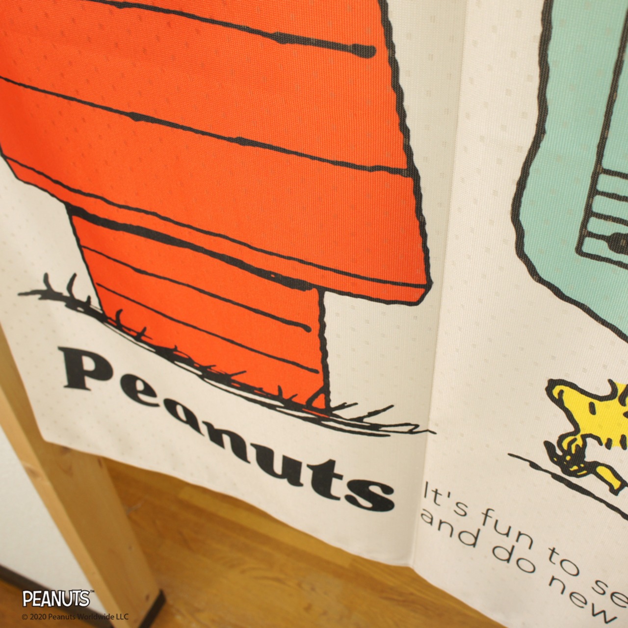【受注生産】 のれん PEANUTS Playing Music 幅85×丈90cm 93884