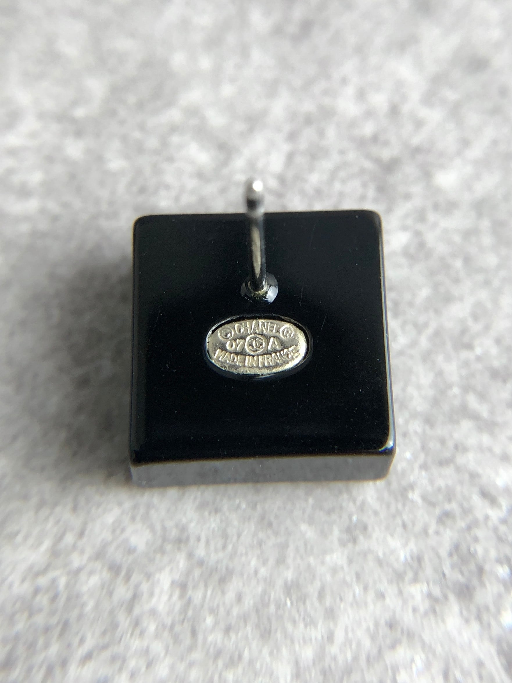 CHANEL シャネル ピアス ブラック ココマーク ストーン vintage