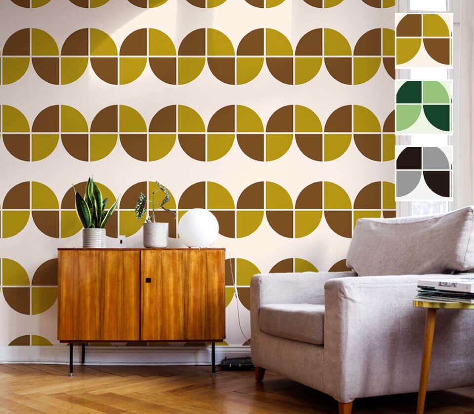 シール壁紙 005 波ボーダー Wearll ウェアル 貼ってはがせるシール壁紙