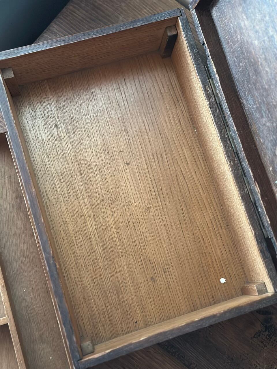 二段式 木製道具箱 木箱 収納ウッドボックス | Brocante de La Cocotte