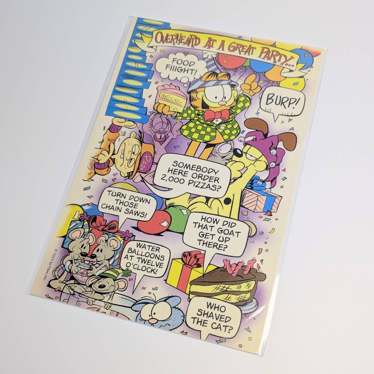 狭いスペースでも◎待望のB5ポスター！【 Garfield（ ガーフィールド ） 】 POSTER / ポスター 〚アメリカン雑貨 アメトイ〛