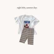 【取寄/韓国直送】Nightbebe  26/SM チェリーTシャツ ｜夏服｜韓国子供服