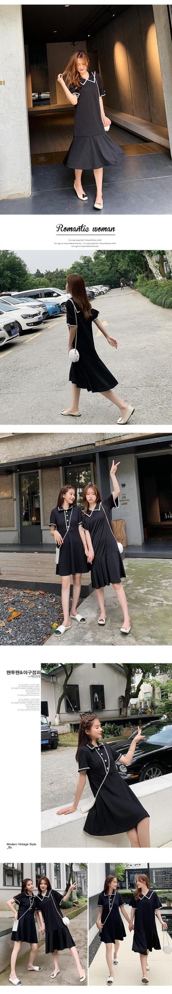 新品 カラーブラックシフォン 韓国 オルチャン K-POP アイドル