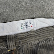 bleached wide corduroy pants gray