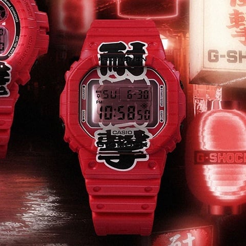 限定品☆カシオ G-SHOCK DW-5600AKA-4JR 赤提灯 デジタル 耐衝撃 20