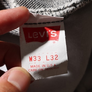 Mint 33×32 501-0658 USA 88年 Levi’s 先染めブラックデニムパンツ リーバイス