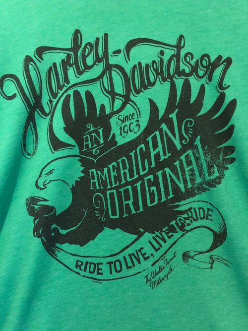 ハーレーダビッドソン tokyo 緑 イーグル T