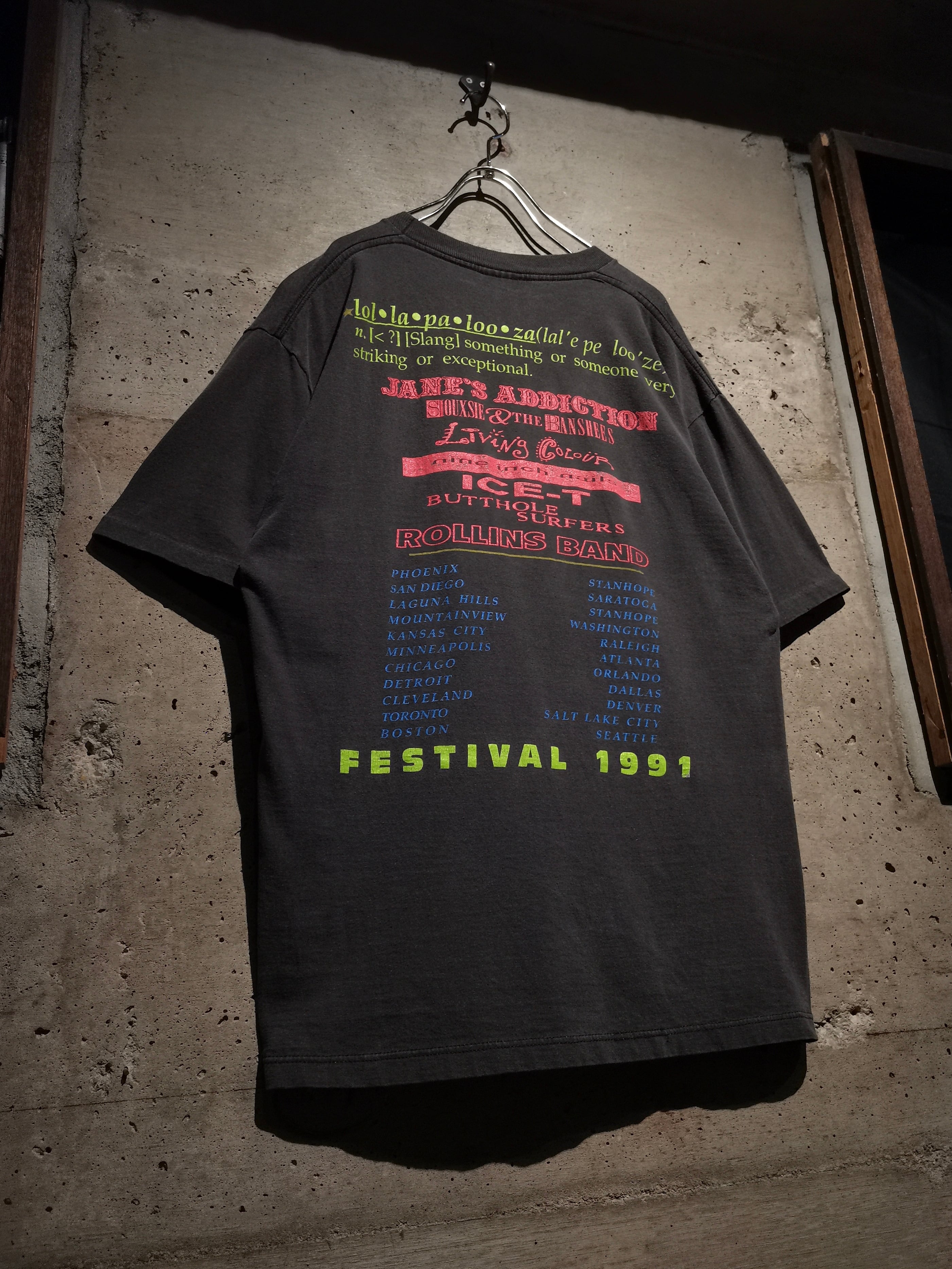Caka】Lollapalooza 1991 Vintage Tee | Caka(カカ）下北沢古着屋