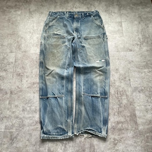 メキシコ製 デニム ダブルニー Carhartt B07 DNM 36×32