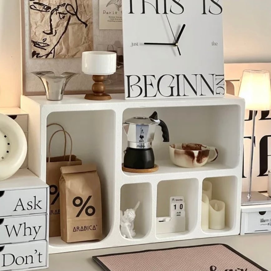 スクエアキャビネット40cm×60cm|フレンチクリーム風