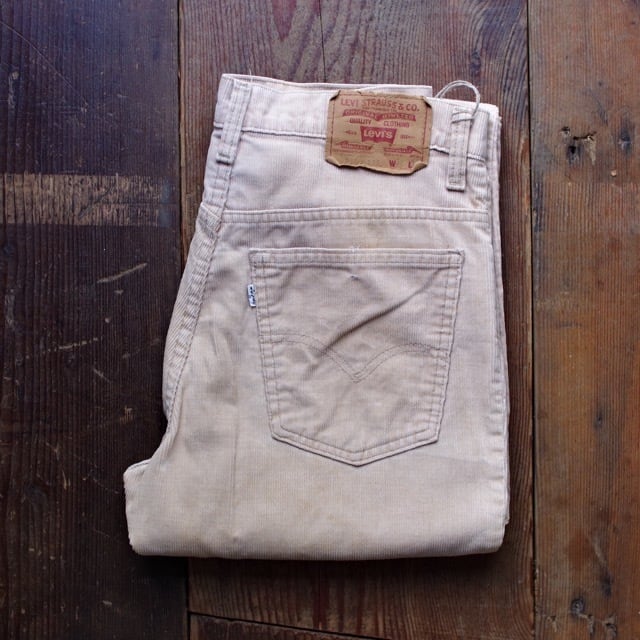 1980s Levi's 517 - 1523 Corduroy Pants Beige / リーバイス コーデュロイパンツ ベージュ ブーツカット  | 古着屋 仙台 biscco【古着 & Vintage 通販】 powered by BASE