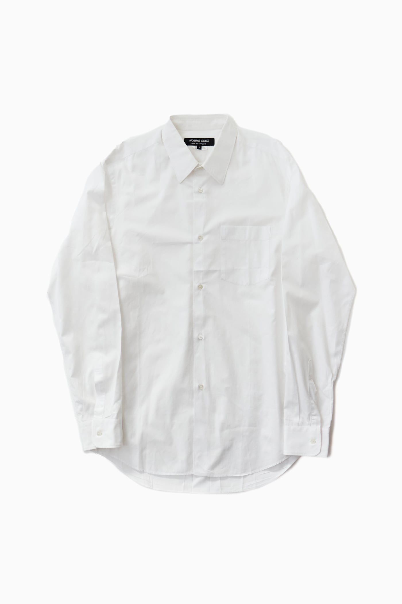 【AD2019】 COMME des GARCONS HOMME DEUX WHITE L/S SHIRT