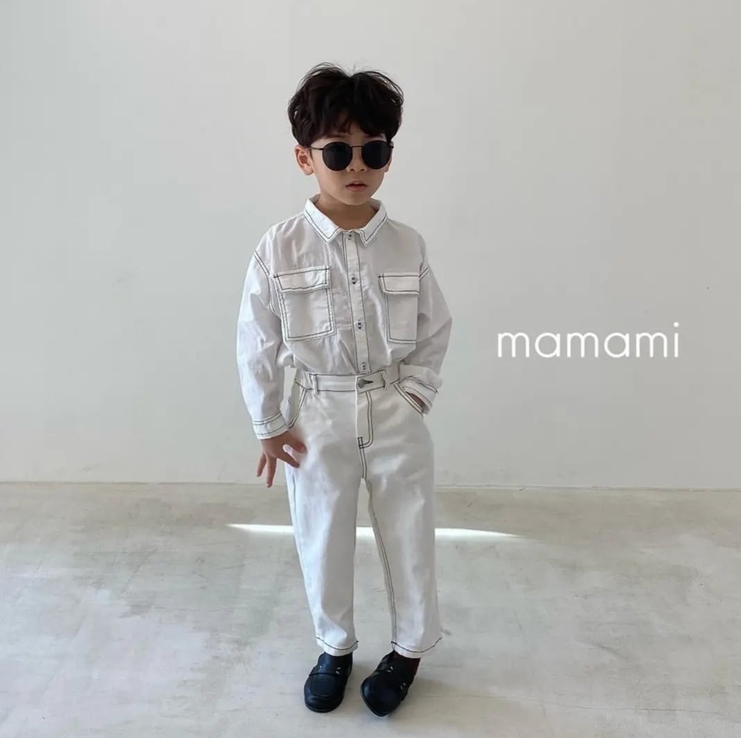 即納】stitch shirt〔ステッチシャツ〕 mamami | cucLo -きゅくろ