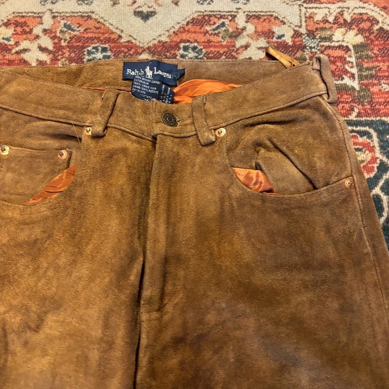 Polo by Ralph Lauren スウェード レザーパンツ 90s 【公式通販】
