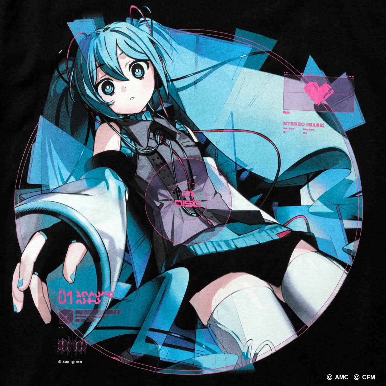 Geeks Rule ギークスルール 初音ミク コラボ Tシャツ Lサイズ HATSUNE MIKU(Aiobahn ) × GEEKS RULE SILKSCREEN T-SHIRT | GEEKS RULE