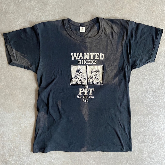 1980s  The Pit  WANTED BIKERS  Tee  L　H452