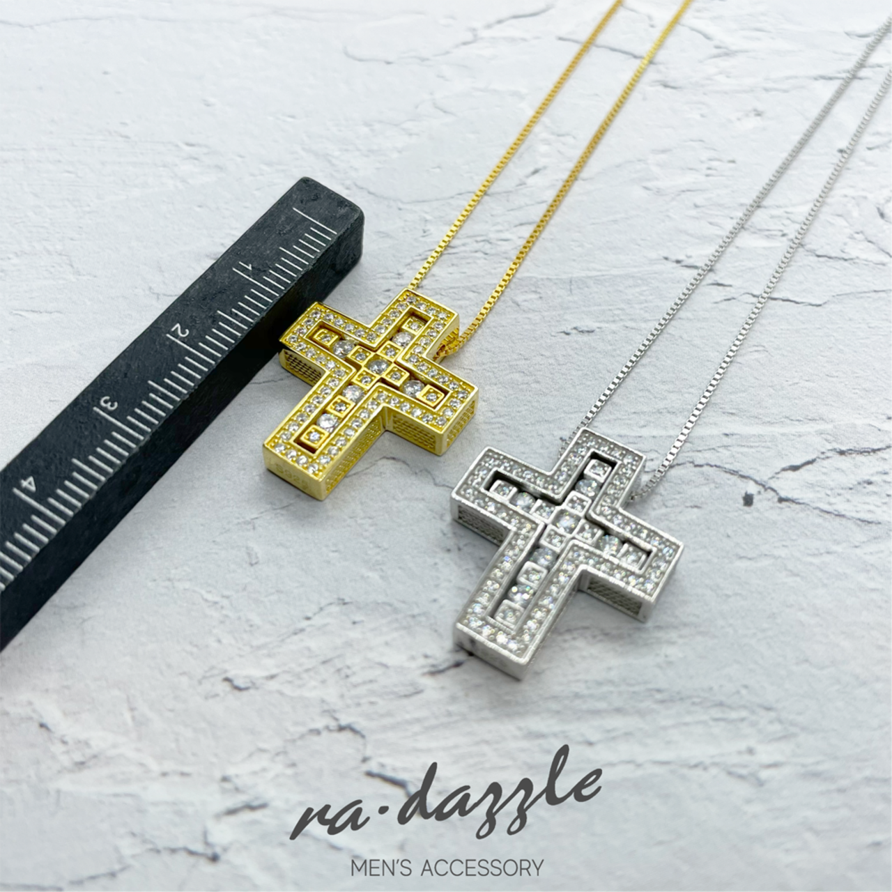 Double Cross Necklace〈S925〉