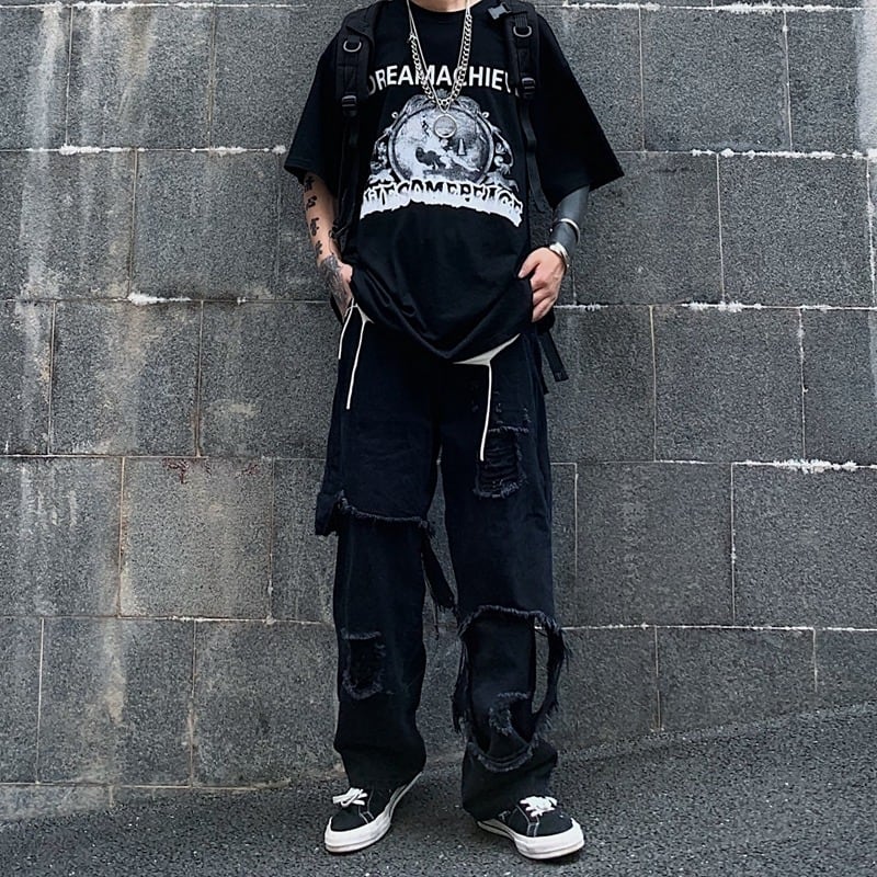 ダメージ加工 デニム パンツ | Mod and Height