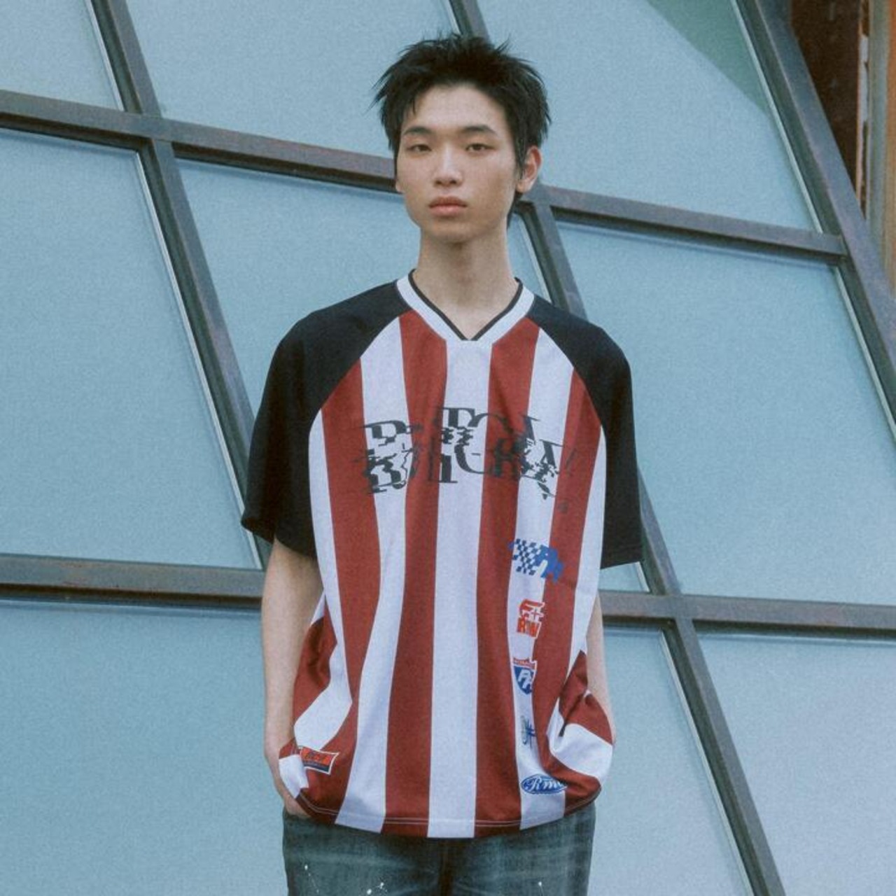 レフリージャージ半袖Tシャツ_RED/REFEREE JERSEY_RED