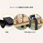 本棚 ２段 デスク収納 デスクオーガナイザー オフィス用品 小物収納 木製 幅45cm おしゃれ 北欧