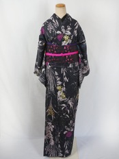【受注商品】Rumi Rockきもの「パフュームの森」　[A778]