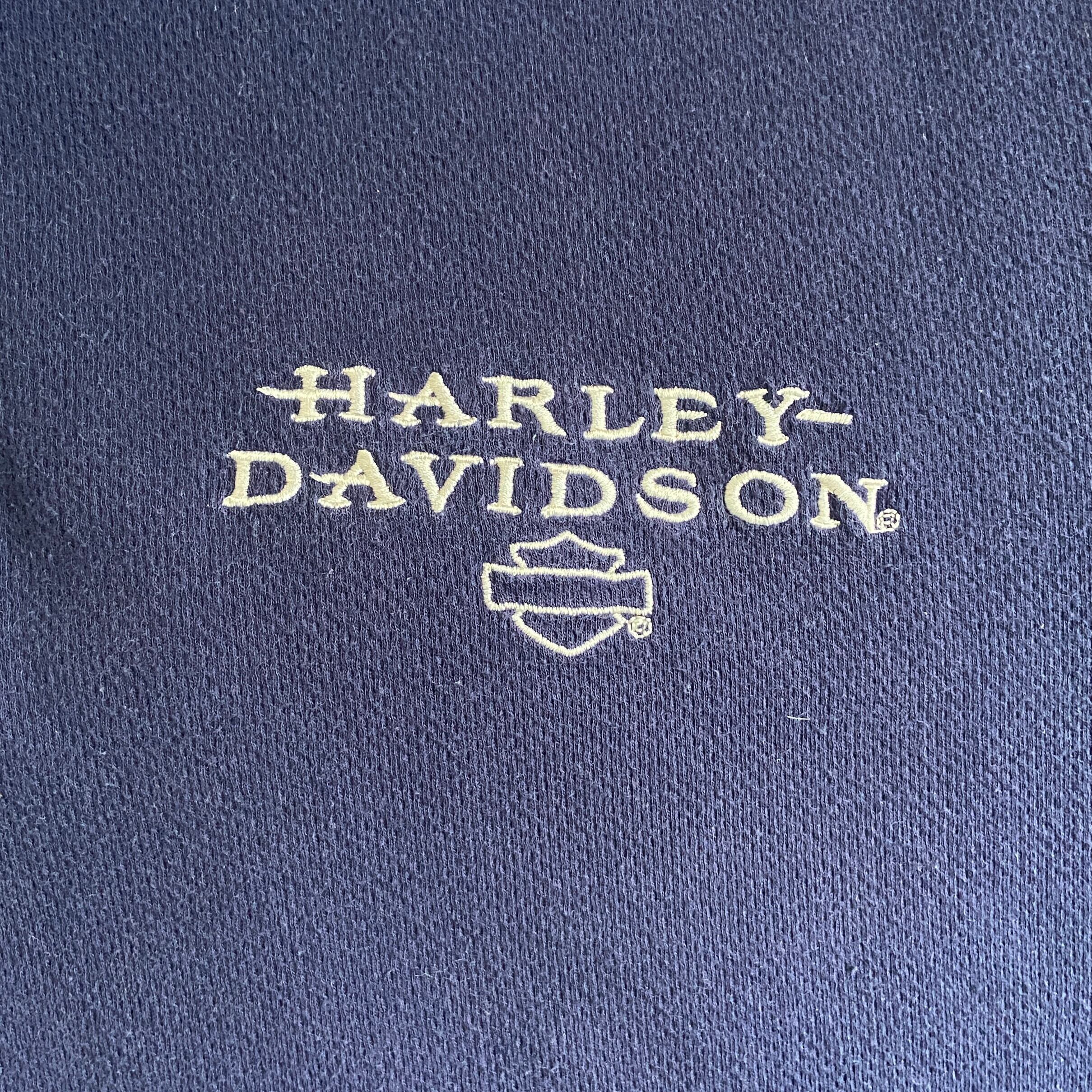 HARLEY DAVIDSON ワンポイント USA生地 ポロシャツ HARLEY DAVIDSON ワンポイント USA生地 ポロシャツ