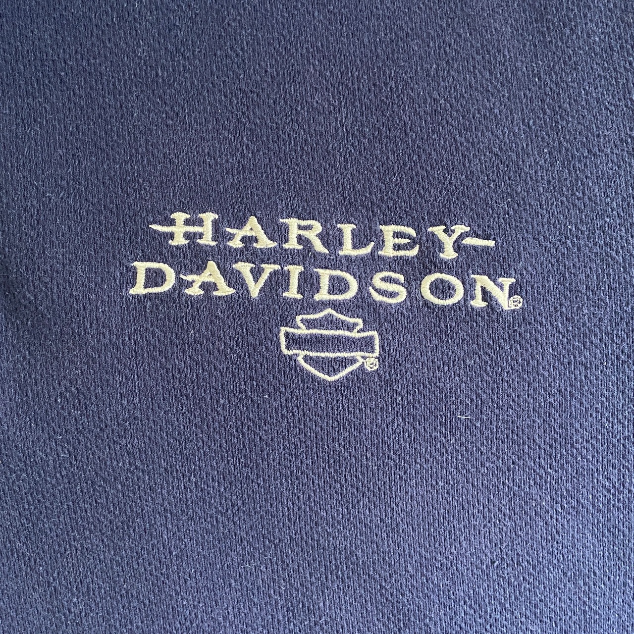 Harley-Davidson ハーレーダビッドソン ワンポイント刺繍 ポロシャツ 
