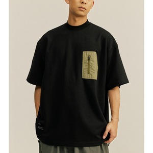 Zip pocket crew neck t-shirt 0732