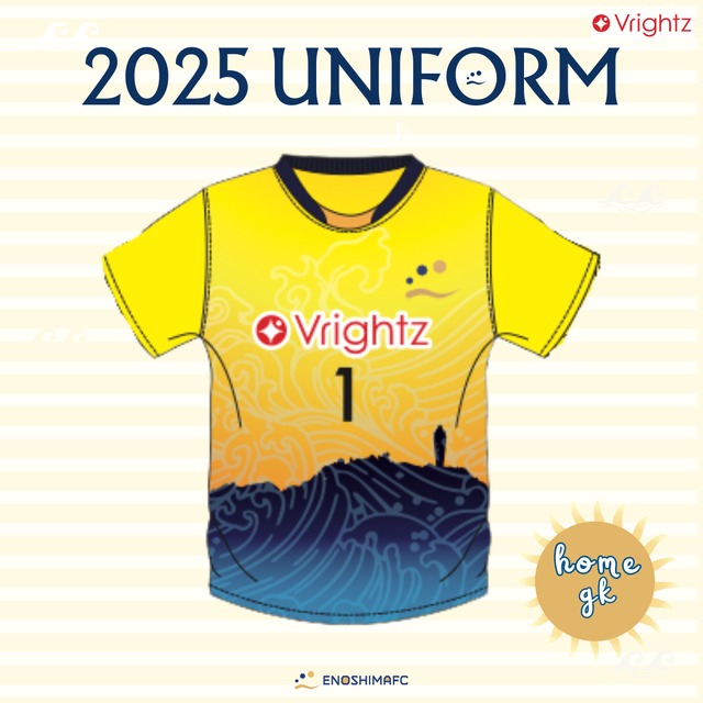 江の島FC 2025シーズン ユニフォーム HOME GK（オーセンティック）