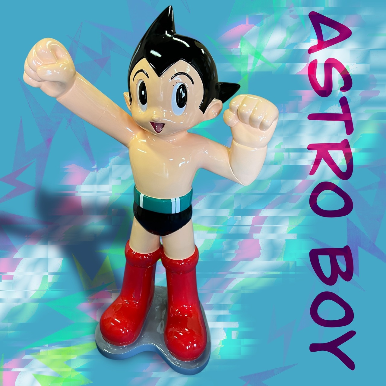 大きい122cm　鉄腕アトム　レッツゴー  FRP ATOM Lets' Go　/ロータリーヒロ ROTARY HERO - 1