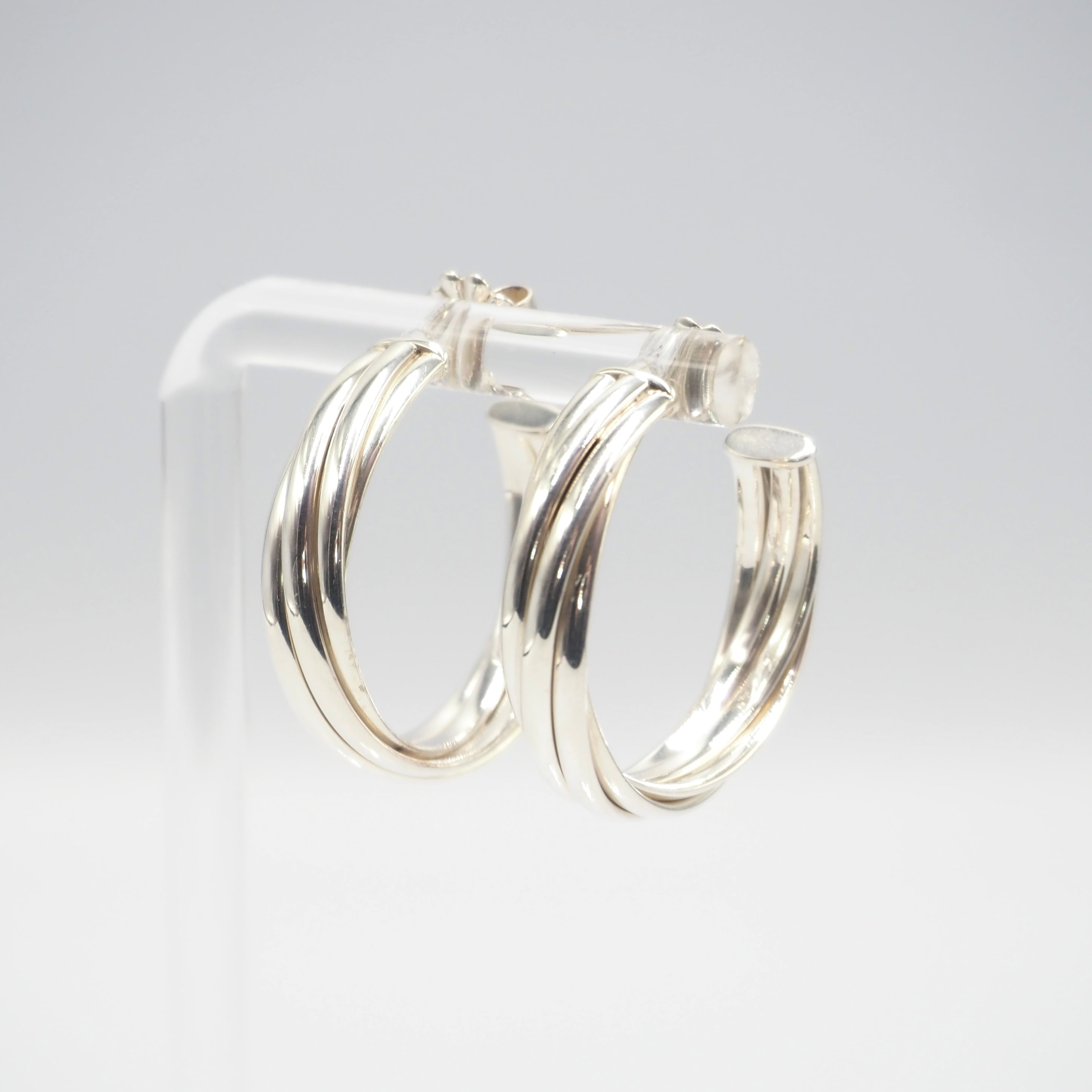 12/25掲載 Tiffany&Co. パロマピカソ ツイスト フープ ピアス シルバー925 ティファニー