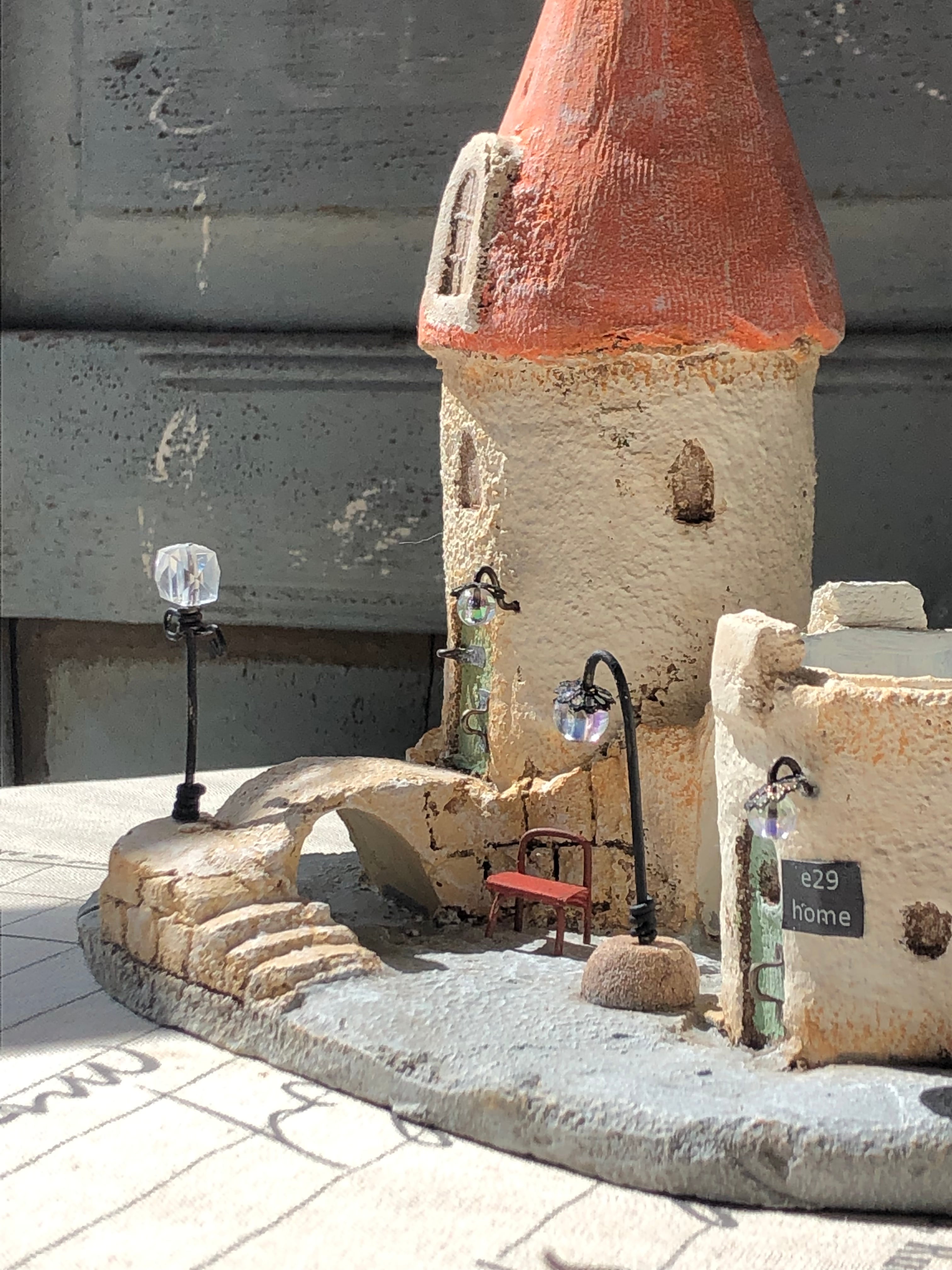 多肉ポットアパルトマンお城編オレンジ | taka3place