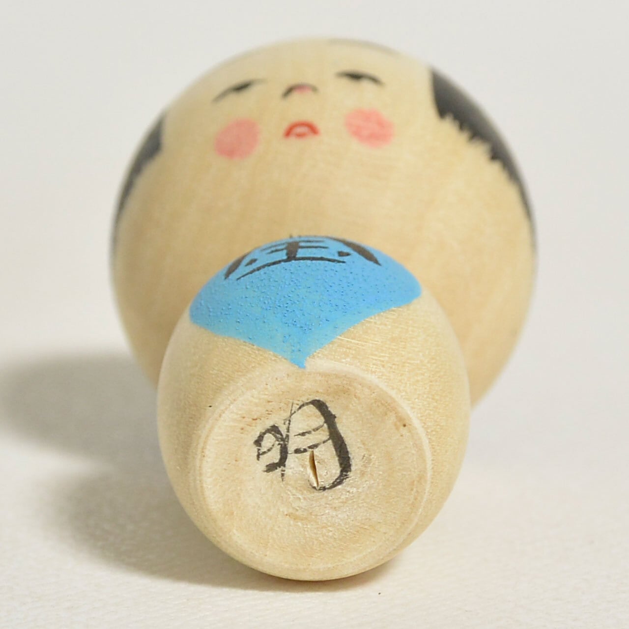 小さな金太郎ちゃんこけし 約1寸 約3.5cm 鈴木明 工人（作並系）#2482