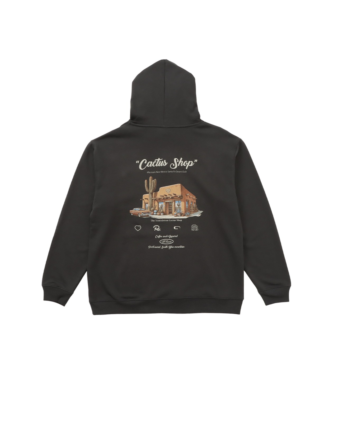 【#Re:room】CACTUS SHOP BACK PRINT SWEAT PARKA［REC868］