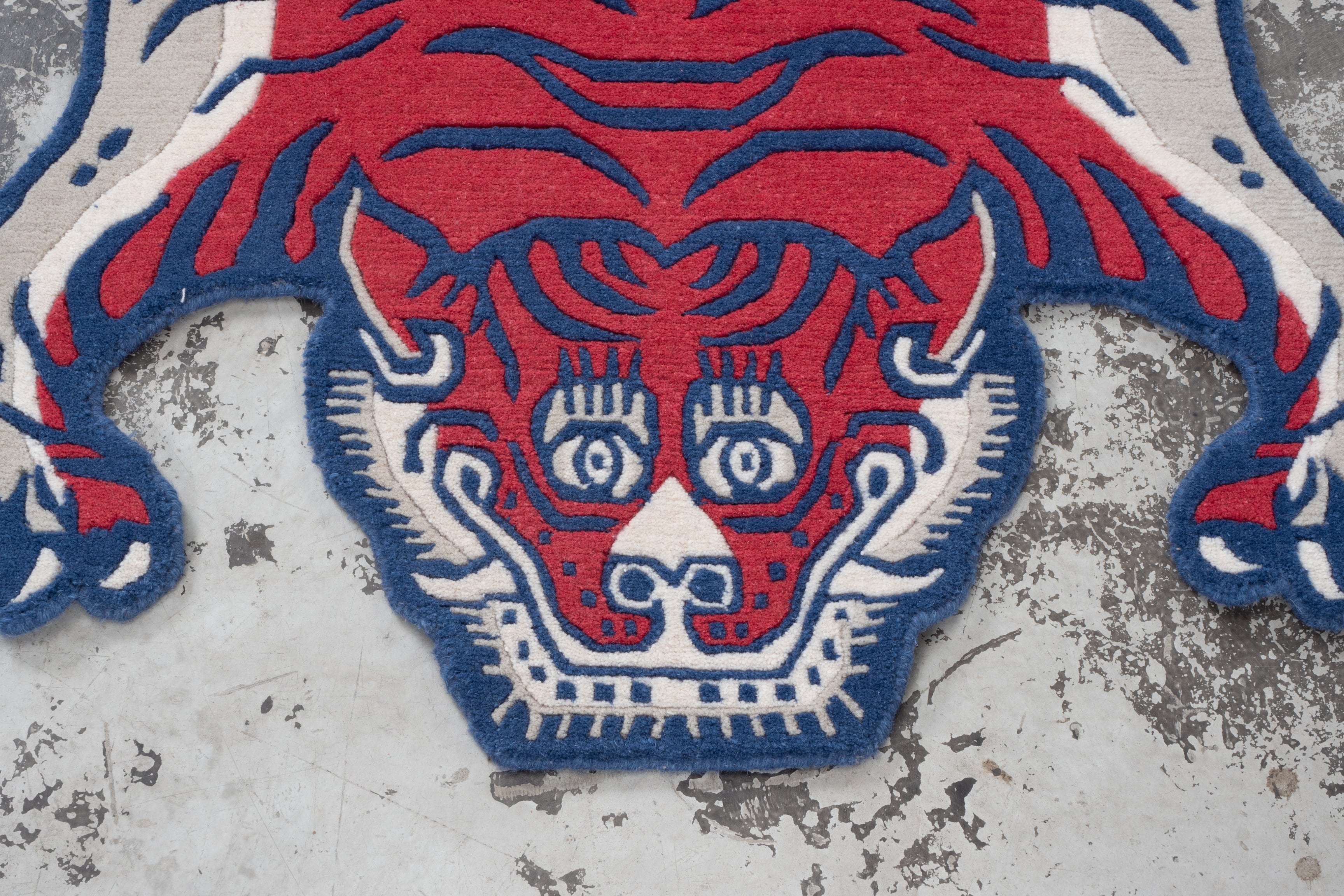 Tibetan Tiger Rug 《Sサイズ•ウール・オリジナル3・ブレイブリーオブ