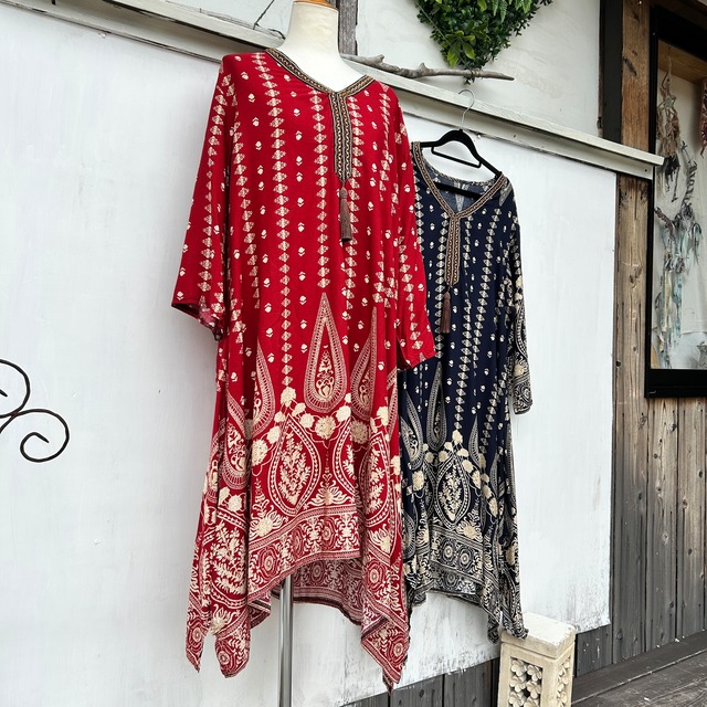 エスニックデザインチュニック