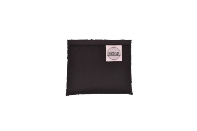 [バイオパッカー] CORDURA エコバッグ Mサイズ (ブラック) 折りたたみ 工房 手作り 日本製 エコパッケージ MX-0007-128