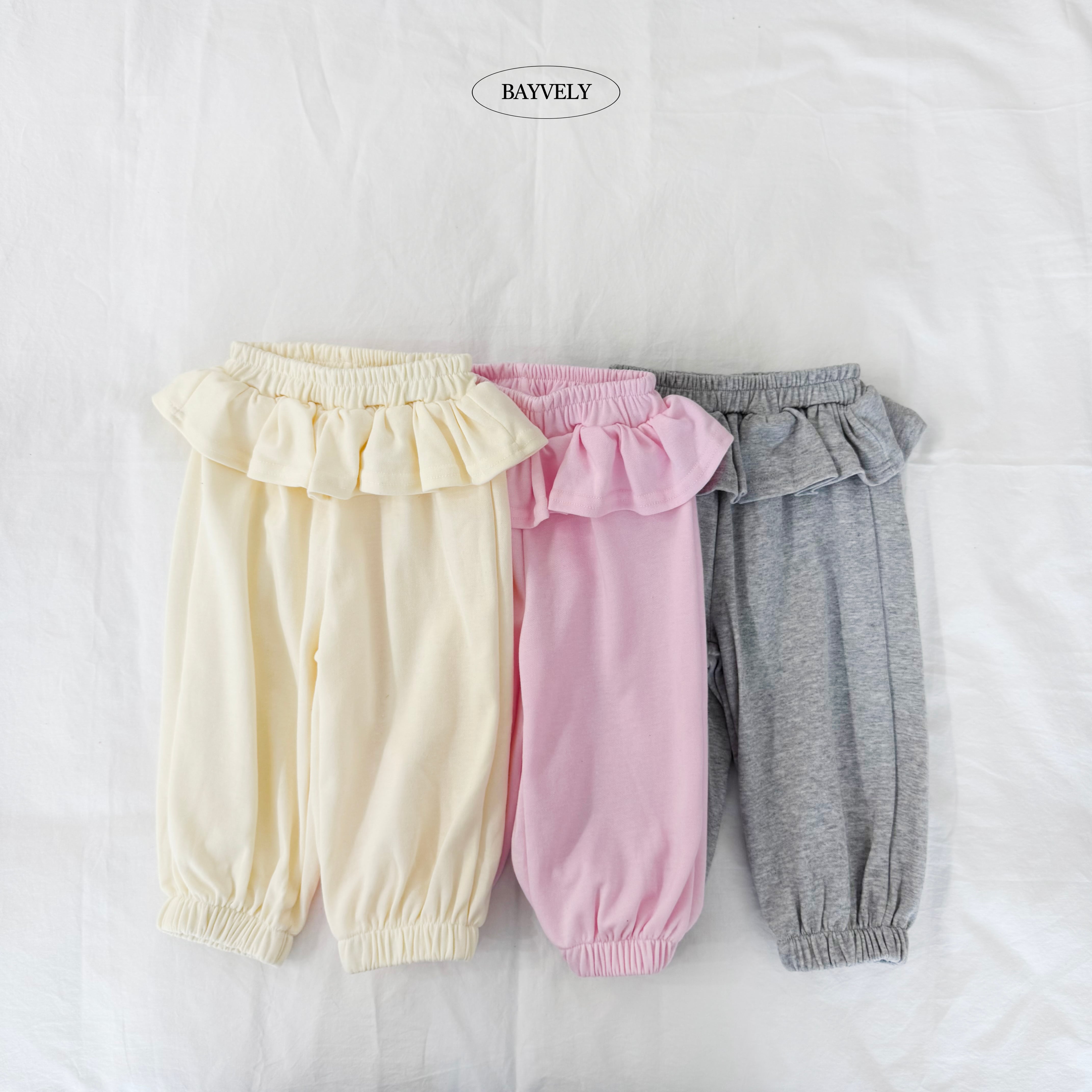 angel frill jogger pants【BAYVELY】※9月中旬発送予定