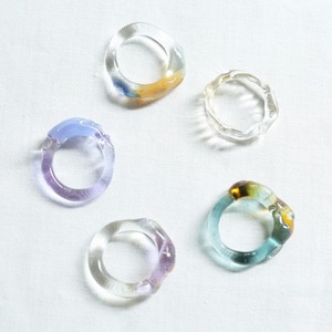 常盤杏奈 (tokiwa anna) glass ring (リング・指輪) 11-12号・12-13号